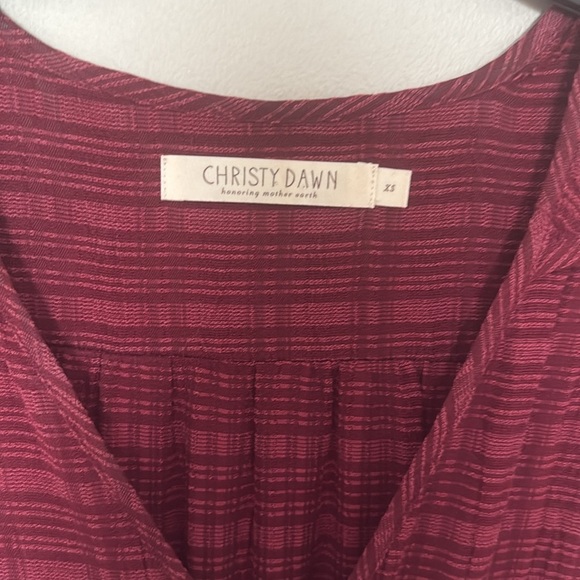 Christy Dawn Dress size XS Burgundy - Picture 5 of 7